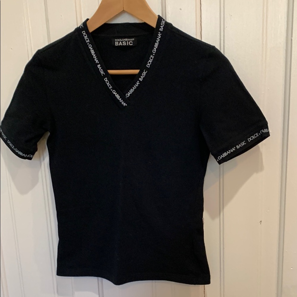 Dolce & Gabbana Black Short Sleeve Tee